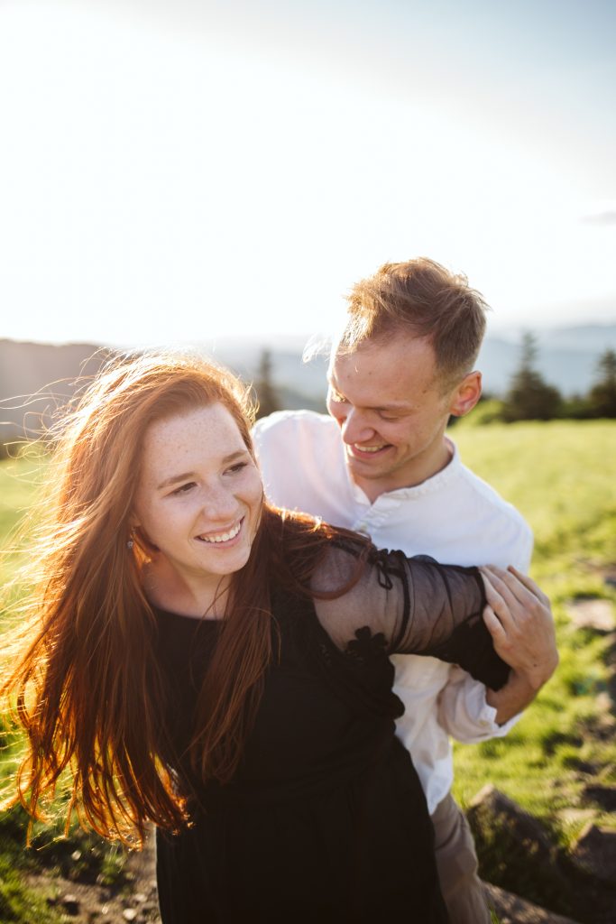 roan mountain engagement session