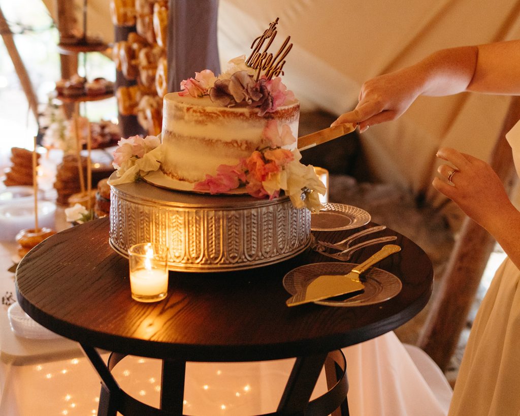 Tennessee Mountain Wedding Cake
