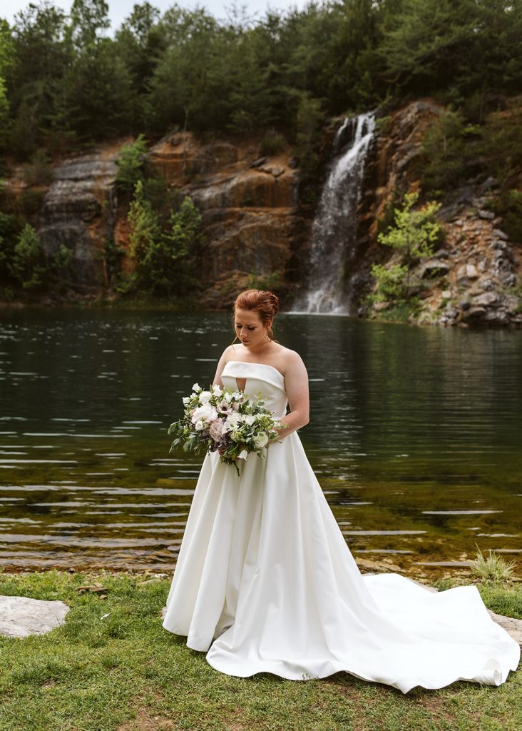 Tennessee Mountain Wedding Waterfall Portraits